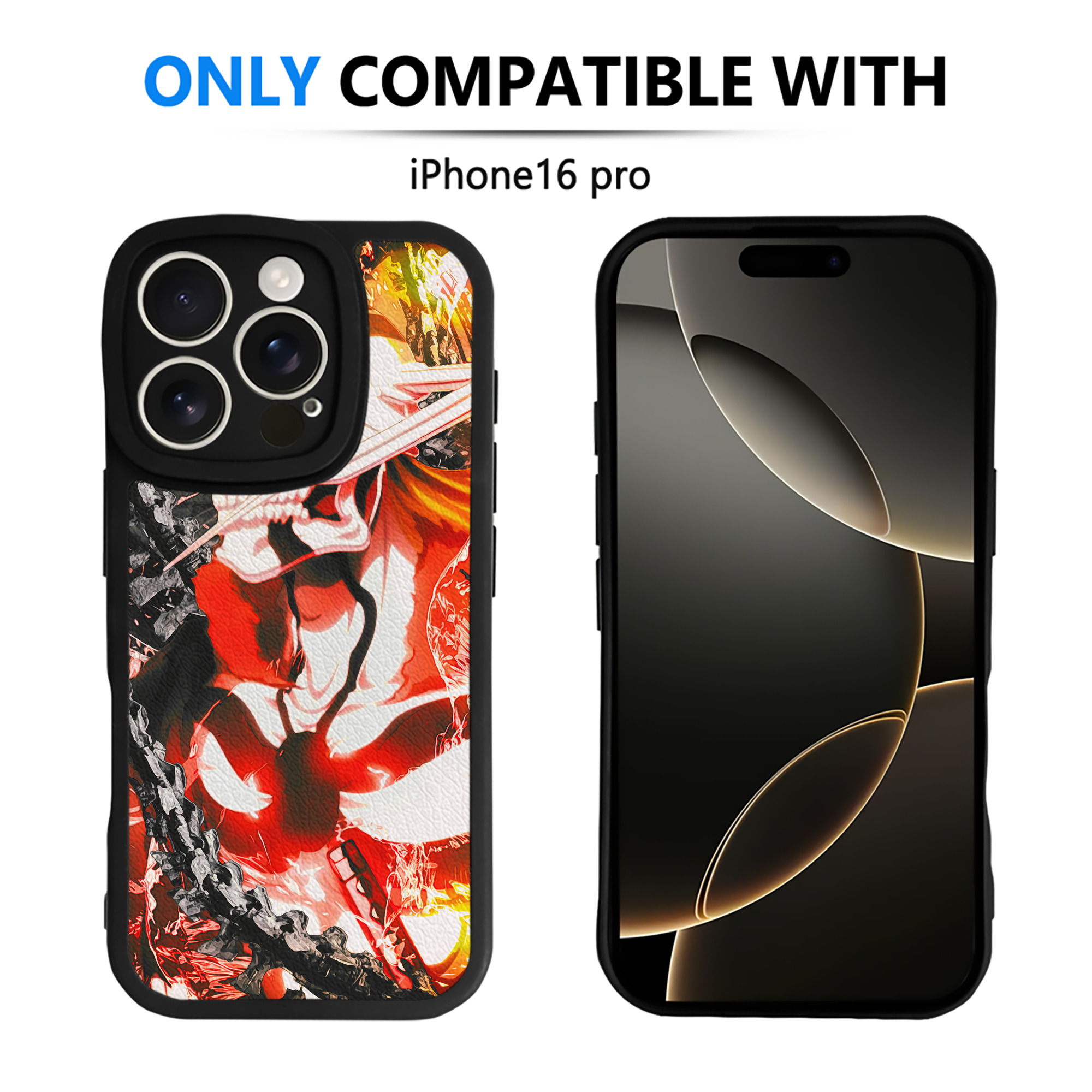 （画像用） ブリーチ BLEACH 【iPhone 16シリーズ対応】シリコンスマホケース（レザー調） 材質：シリコン